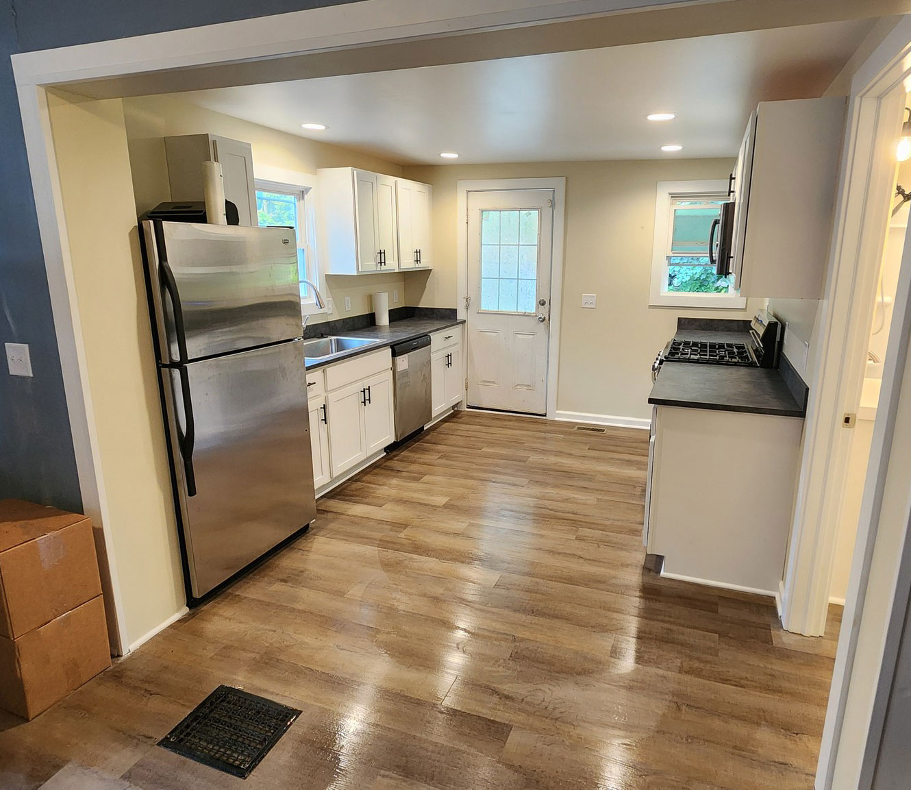 kitchen after restoration