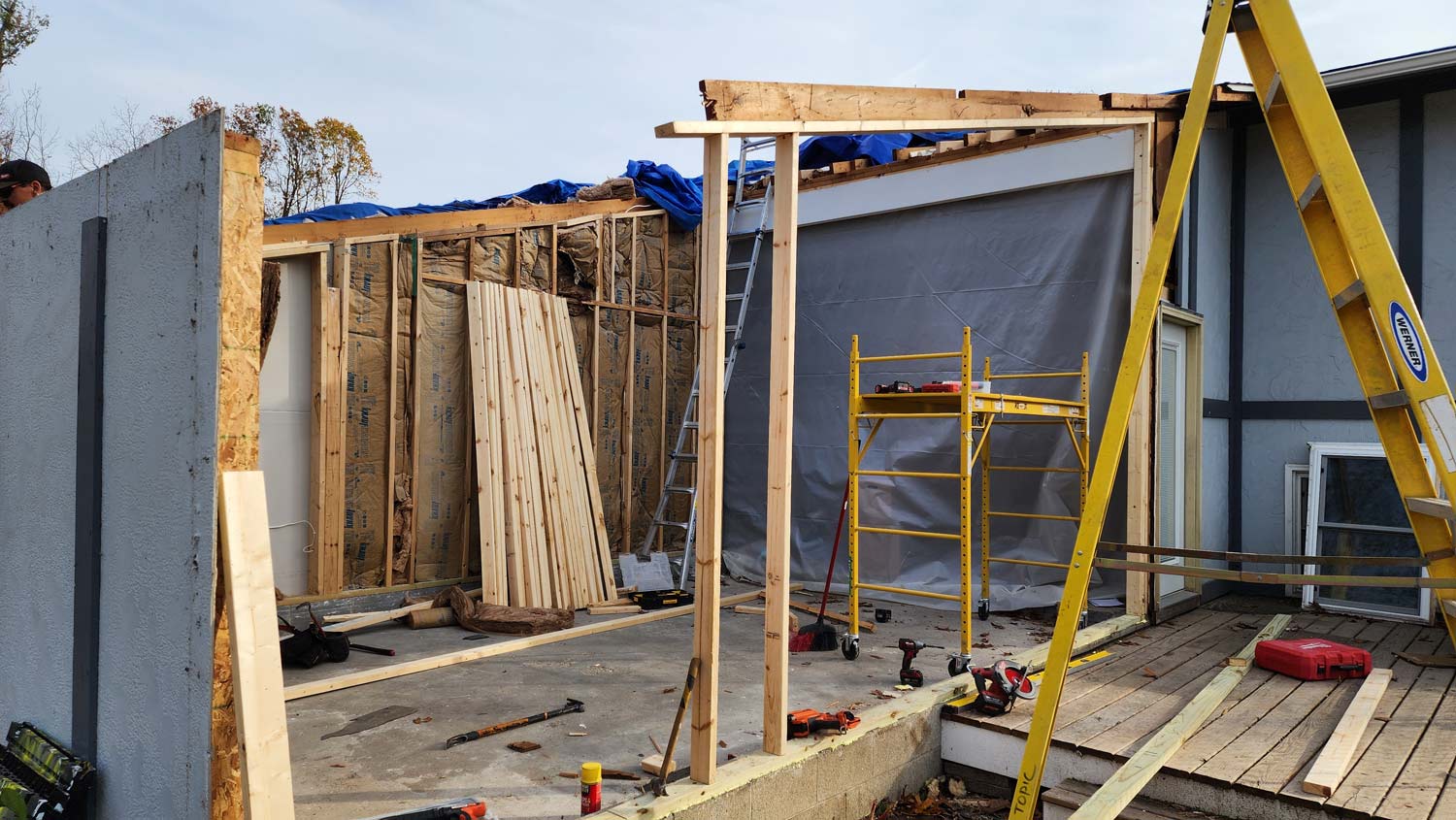 house under being reconstructed